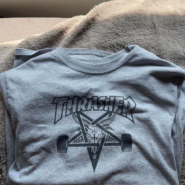 Thrasher Men's T-shirt - Grey - S on Productcaster.