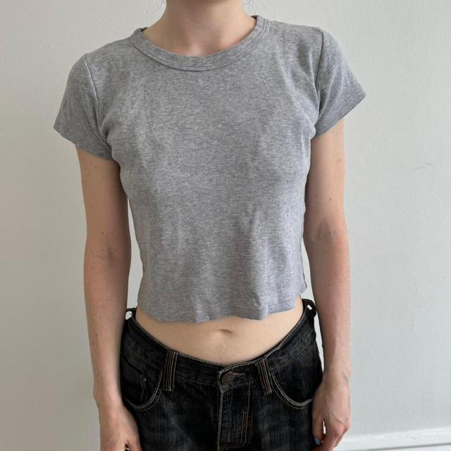 Brandy Melville Women's T-shirt - Grey - XS on Productcaster.