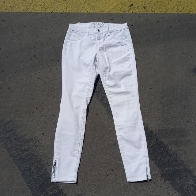 ONLY Women's Skinny Jeans - White - 29" on Productcaster.