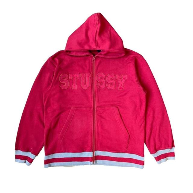 Stüssy Men's Hoodie - Red - S on Productcaster.