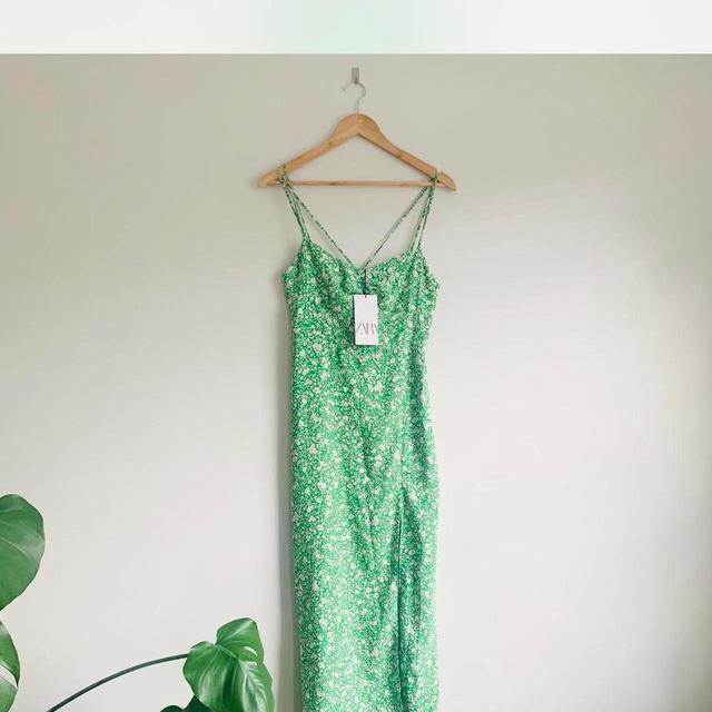 Zara Women's Party Dress - Multi/Green - 8 on Productcaster.