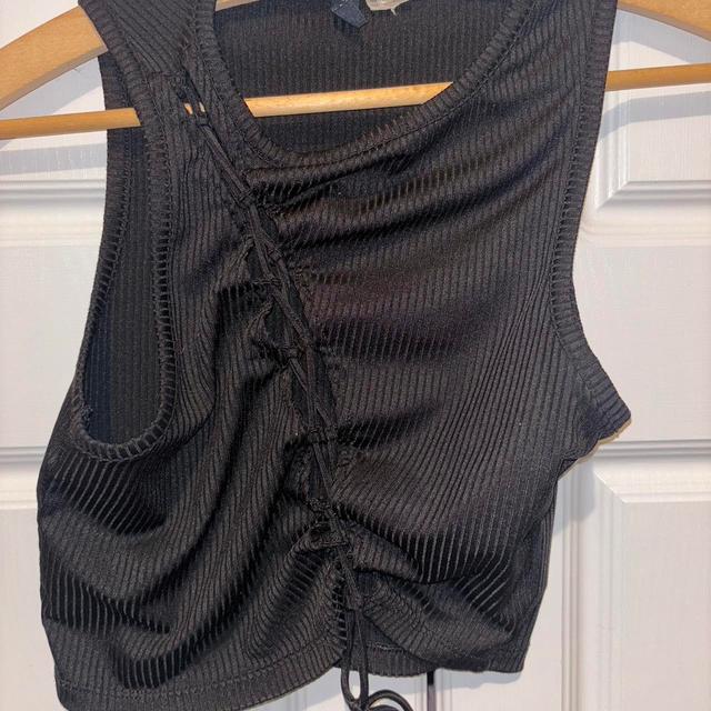 H&M Women's Crop top - Black - XS on Productcaster.