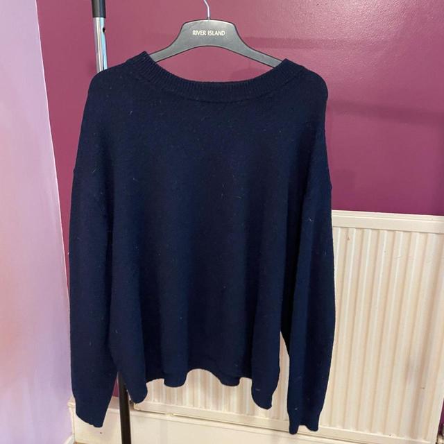 H&M Women's Jumper - Navy/Black - XXL on Productcaster.