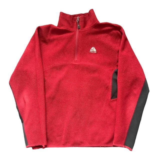 Nike ACG Men's Sweatshirt - Red/Black - S on Productcaster.