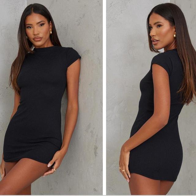 PrettyLittleThing Women's Bodycon Dress - Black - 10 on Productcaster.