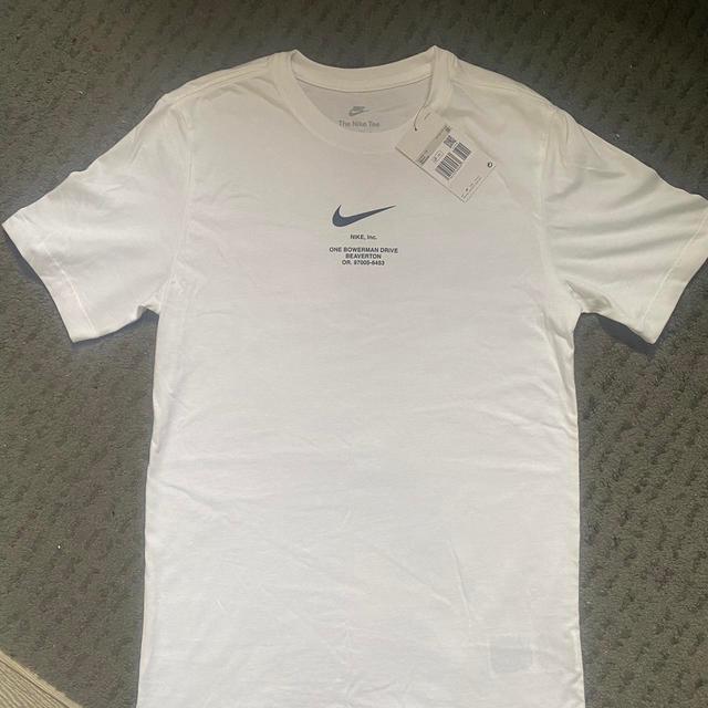 Nike Men's T-shirt - White/Black - XS on Productcaster.