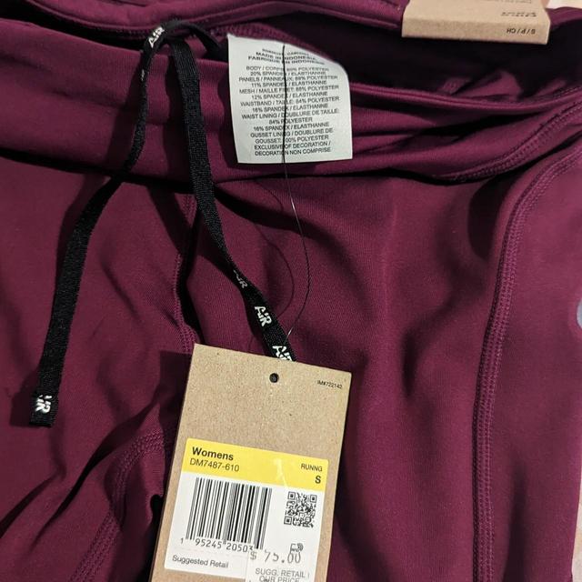 Nike Women's Leggings - Burgundy - UK 8 on Productcaster.