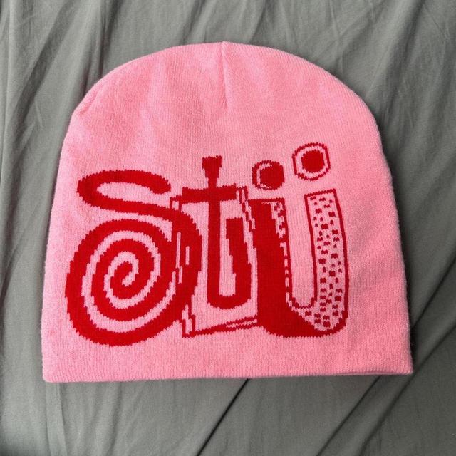 Men's Beanies - Pink on Productcaster.