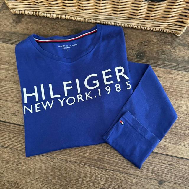 Tommy Hilfiger Men's T-shirt - Blue - M on Productcaster.