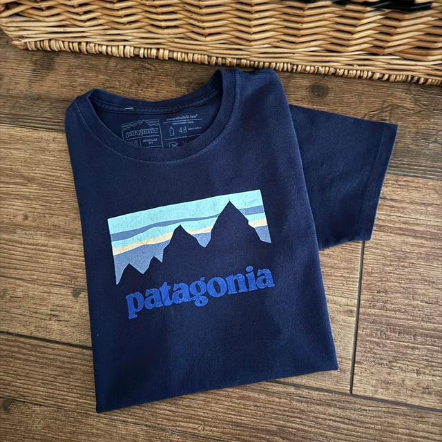 Patagonia Men's T-shirt - Navy - XS on Productcaster.