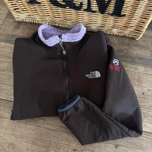 The North Face Women's Casual Jacket - Brown/Purple - L on Productcaster.