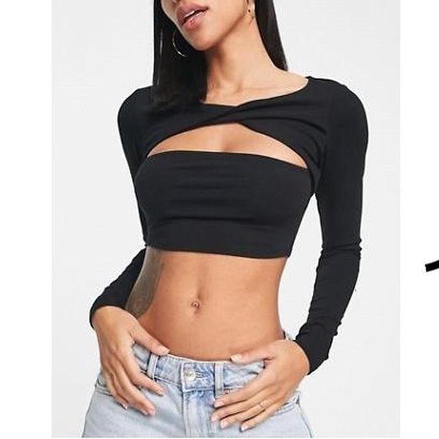 ASOS Women's Crop top - Black - 4 on Productcaster.