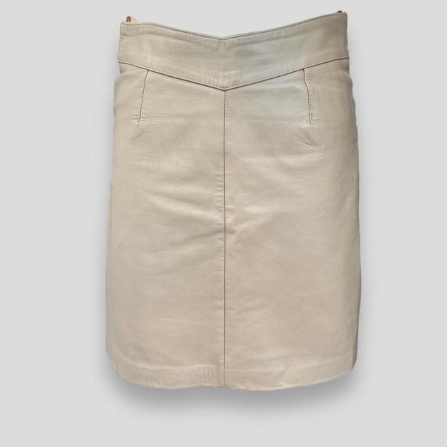 Vintage Women's Midi Skirt - Cream - UK 12 on Productcaster.