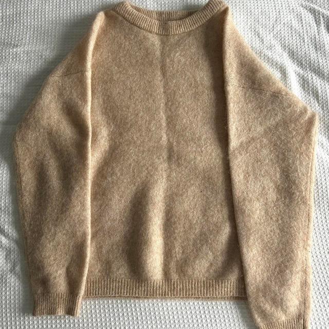 Acne Studios Women's Jumper - Tan/Cream - 4 on Productcaster.