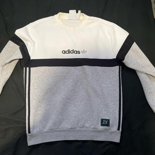 Adidas Men's Sweatshirt - Grey - S on Productcaster.