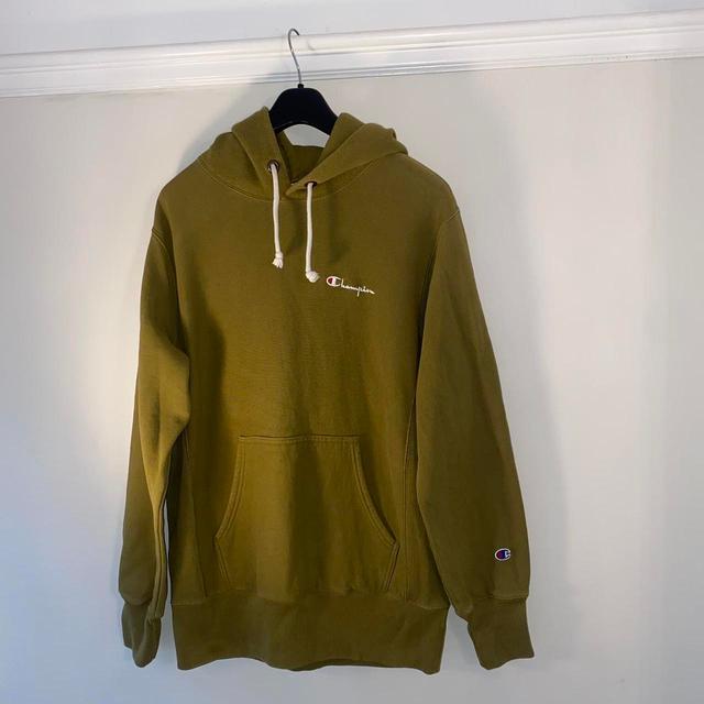 Champion Men's Hoodie - Khaki - L on Productcaster.