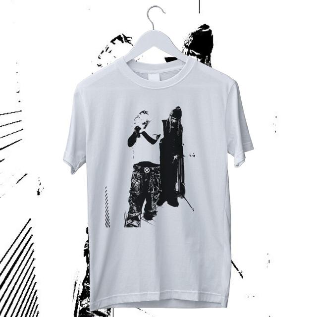 Gildan Men's T-shirt - Black/White - XL on Productcaster.