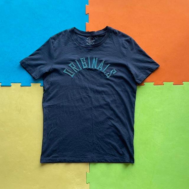 Vintage Men's T-shirt - Navy - S on Productcaster.