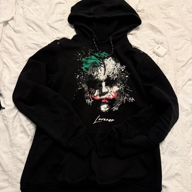 Zara Men's Hoodie - Black/Multi - S on Productcaster.