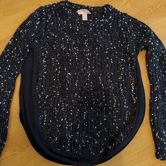 Forever 21 Women's Jumper - White/Navy - XS on Productcaster.