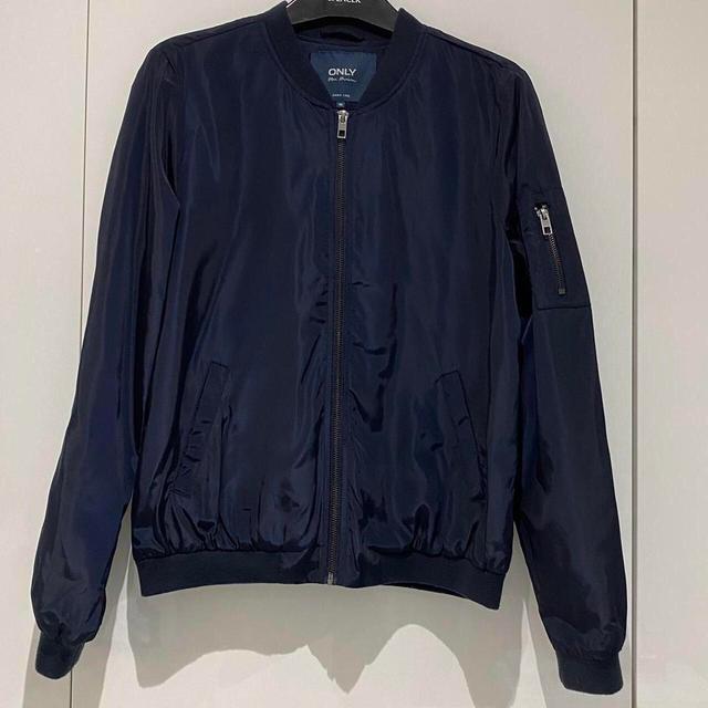 Women's Bomber Jacket - Navy - M on Productcaster.