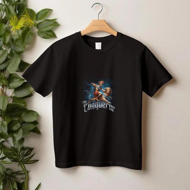 Custom Men's T-shirt - Black/Multi - S on Productcaster.