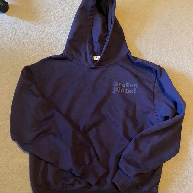 Broken Planet Men's Hoodie - Purple - M on Productcaster.