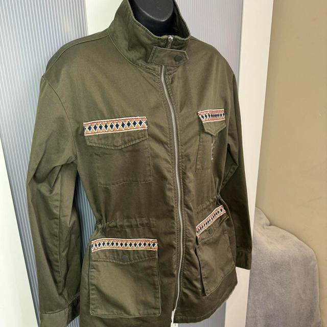 H&M Women's Lightweight Jacket - Khaki/Green - XS on Productcaster.