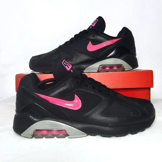 Nike Men's Trainers - Black/Pink - UK 10 on Productcaster.