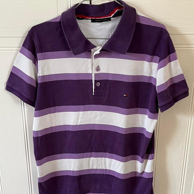 Tommy Hilfiger Women's Polo shirt - Purple - S on Productcaster.