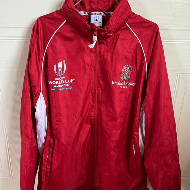 England Rugby Men's Windbreaker Jacket - Red - M on Productcaster.