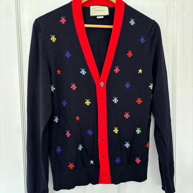 Gucci Men's Cardigan - Navy - XS on Productcaster.