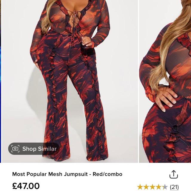 Fashion Nova Women's Jumpsuit - Multi - XL on Productcaster.