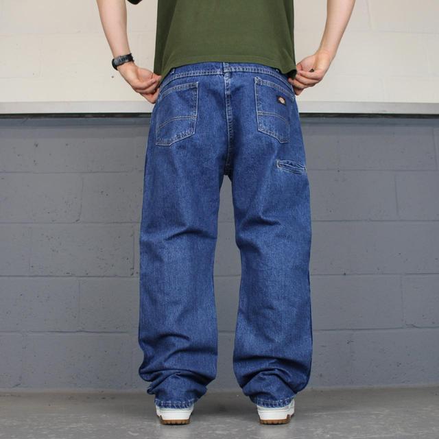 Dickies Men's Straight leg Cargo Jeans - Blue - 38" on Productcaster.