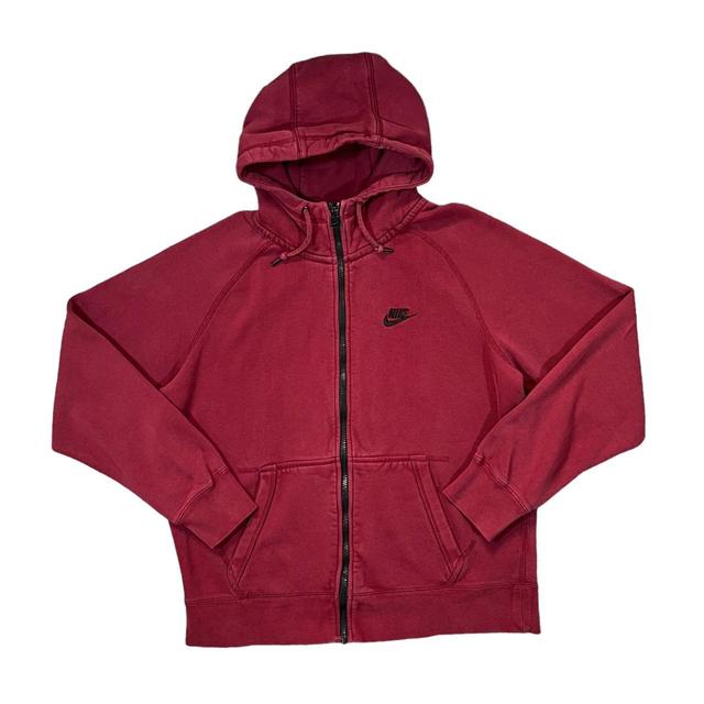 Nike Men's Hoodie - Burgundy - L on Productcaster.