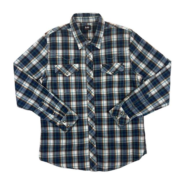 Lee Men's Shirt - Blue/Multi - L on Productcaster.