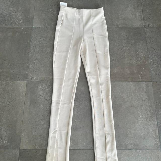 Zara Women's Trousers - White/Cream - S on Productcaster.