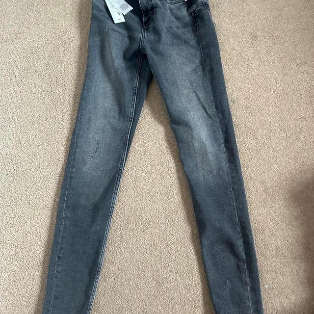 Topshop Women's Jeans - Black/Grey - UK 8 on Productcaster.