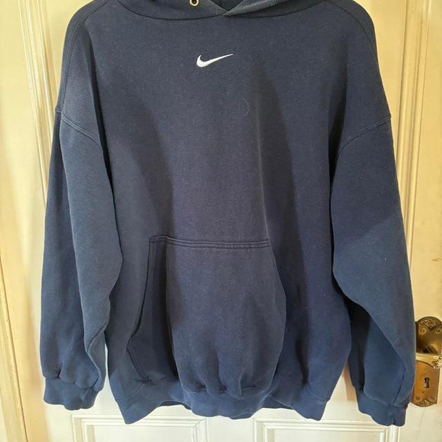 Nike Men's Hoodie - Navy - L on Productcaster.