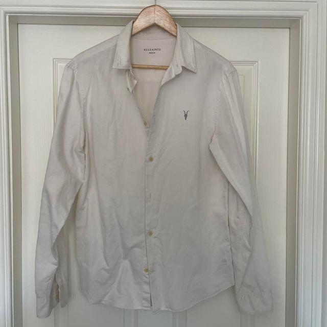 AllSaints Men's Shirt - White - M on Productcaster.