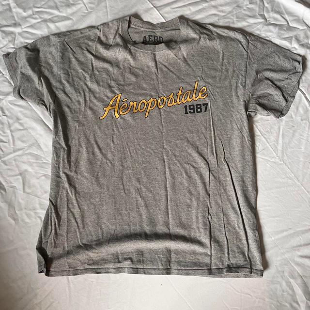 Aeropostale Men's T-shirt - Grey - L on Productcaster.