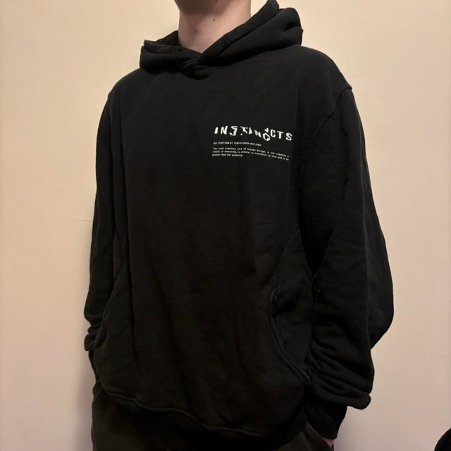 Vintage Men's Hoodie - Black - M on Productcaster.