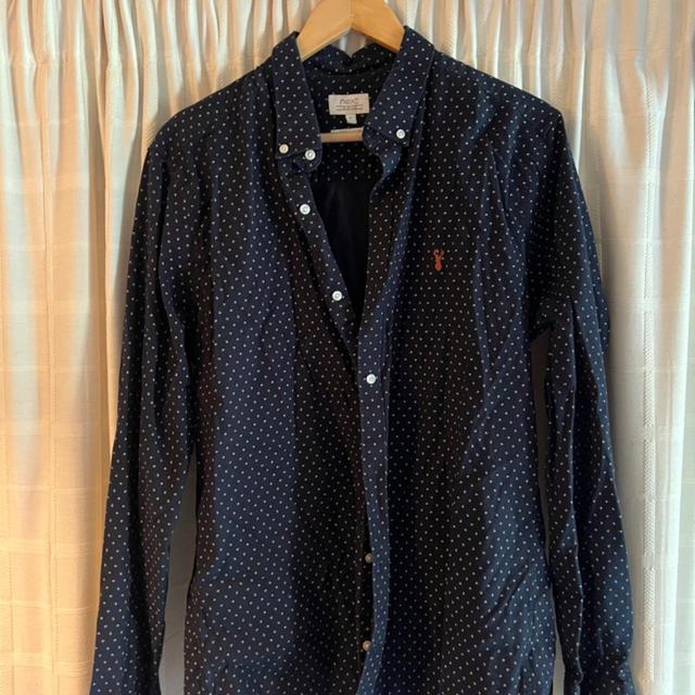 Next Men's Shirt - Navy/Blue - L on Productcaster.