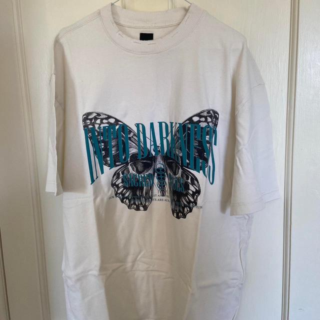 River Island Men's T-shirt - White - L on Productcaster.