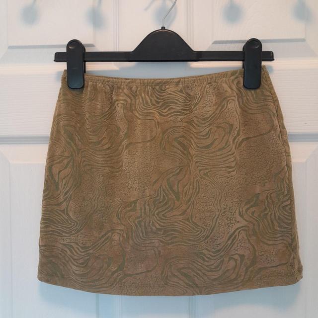 Motel Women's Mini Skirt - Khaki - UK 8 on Productcaster.