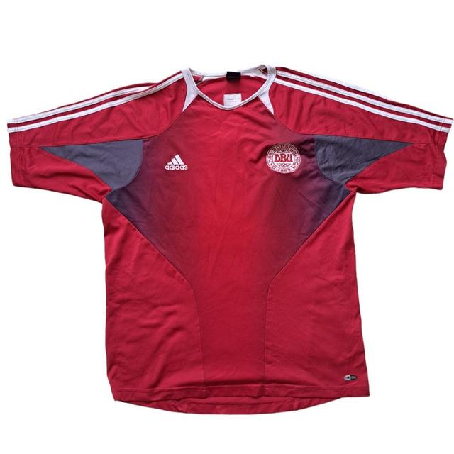 Adidas Men's T-shirt - Red - XL on Productcaster.