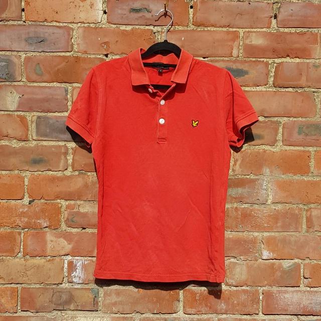 Lyle & Scott Men's Polo shirt - Red/Orange - S on Productcaster.