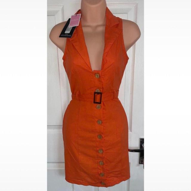 PrettyLittleThing Women's A-line Dress - Orange - 6 on Productcaster.