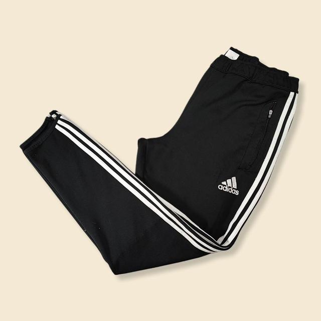 Adidas Men's Sweatpants - Black/White - L on Productcaster.