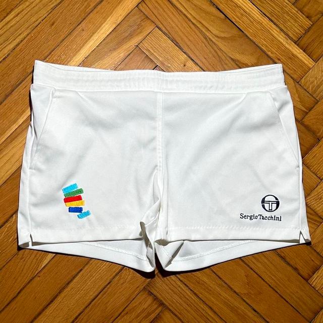 Sergio Tacchini Men's Shorts - White - 34" on Productcaster.